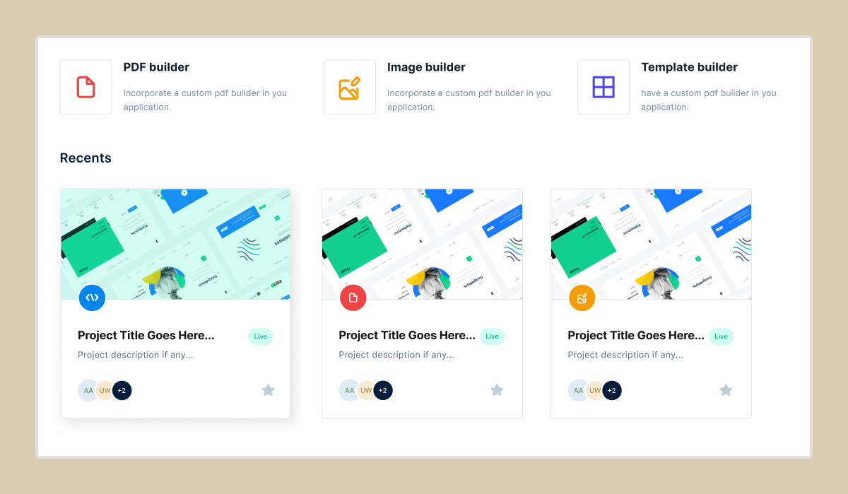 Unlayer product UI after the redesign